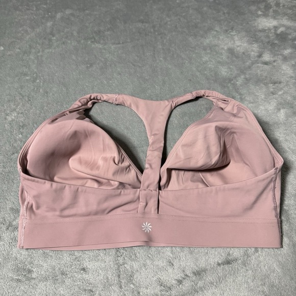 ATHLETA Yin Bra in Pink Size 38B/C Yoga Running Athletic Gym Workout Training - Picture 2 of 6